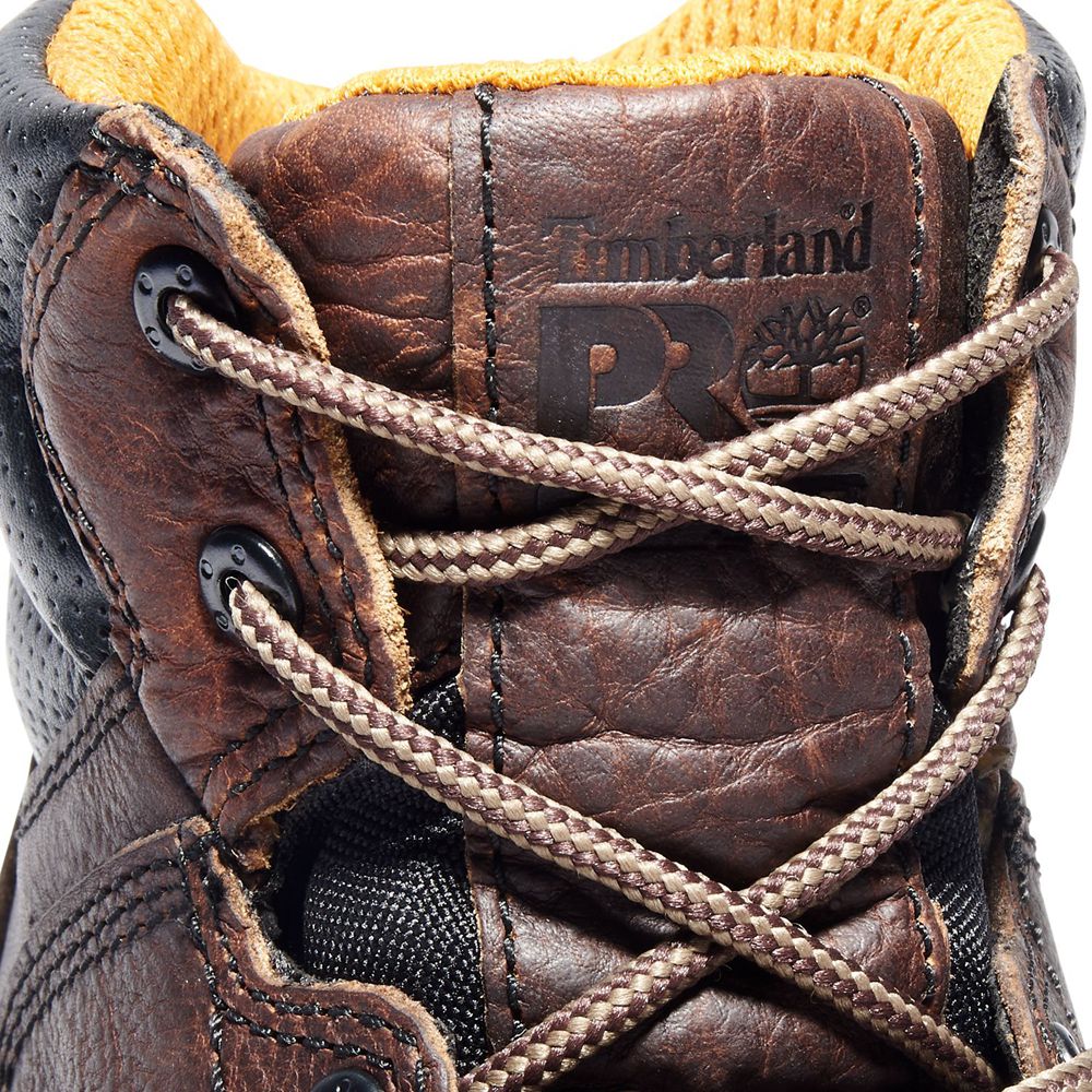 Bocanci De Muncă Timberland Barbati Maro - Pro® Titan® 6\" Comp Toe - Romania - ECHAQW124